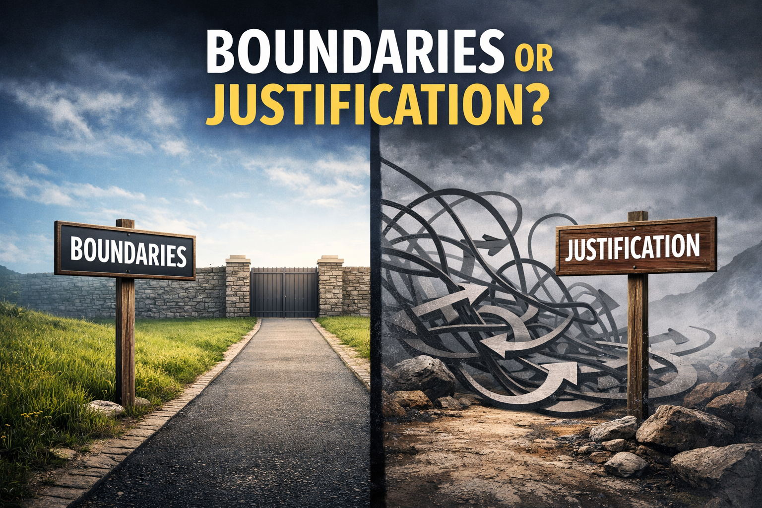 Boundries or Justification? How to know the difference.
