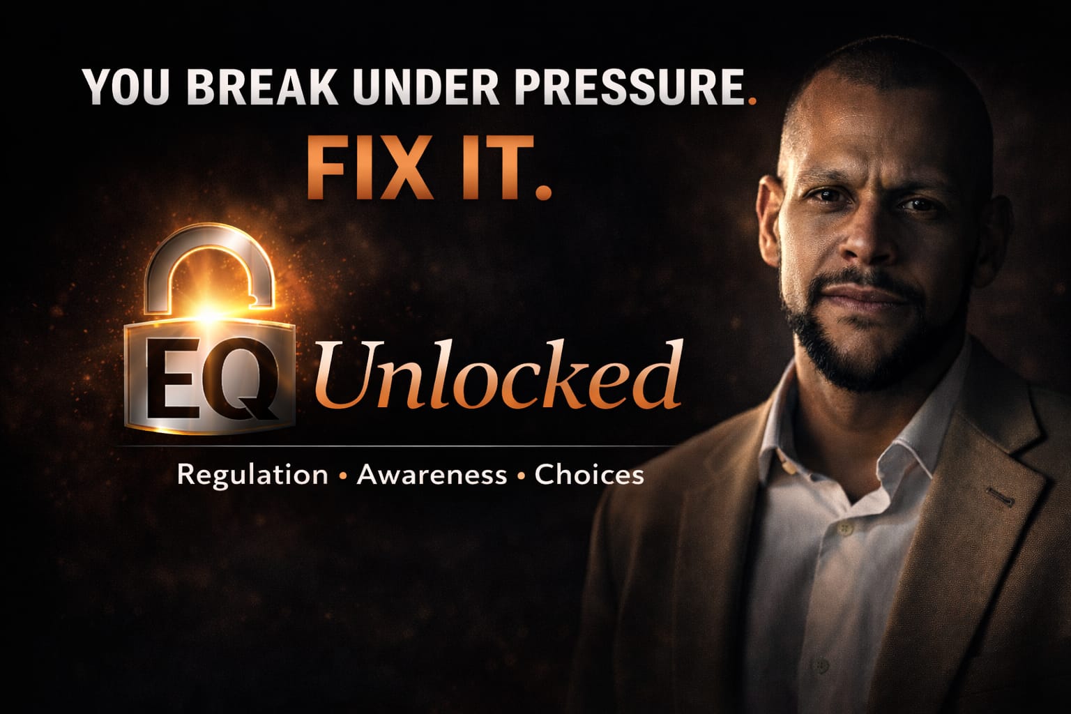 Emotional intelligence podcast EQ Unlocked by Matthew F. Stevens focused on regulation, awareness, and decision-making under pressure
